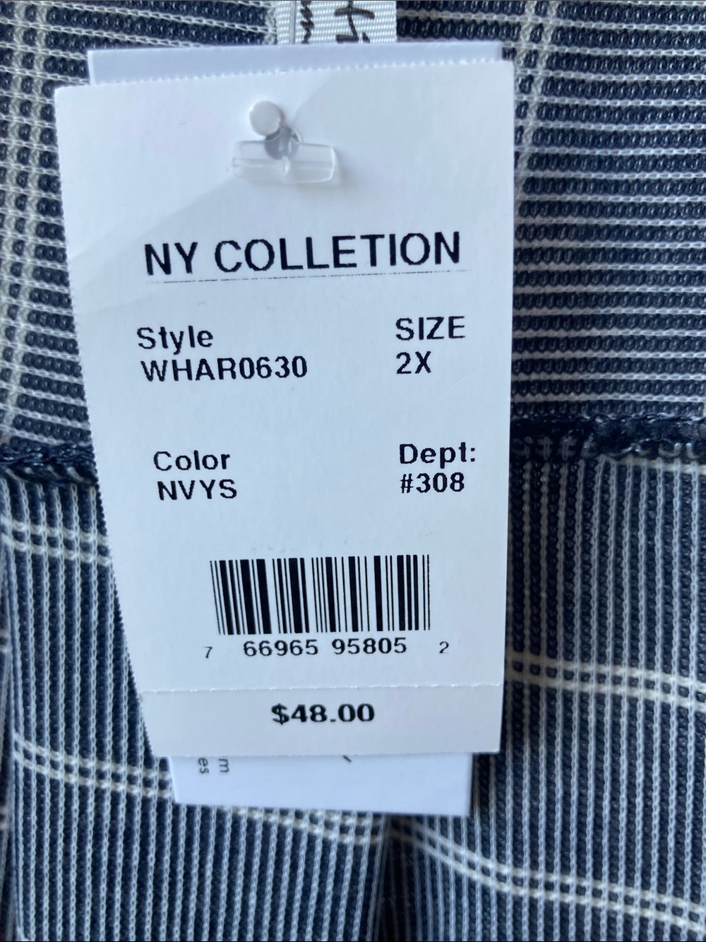 NY Collection stripes print open front top boho casual business casual 2X - Picture 13 of 17
